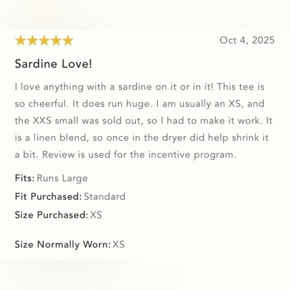 NWT Size XSP - Anthropologie Linen Blend Sardine Embroidered Tee (NWT US$ 98) - Picture 14 of 15